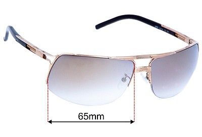 Jean Paul Gaultier SJP041 Replacement Lenses 65mm wide 