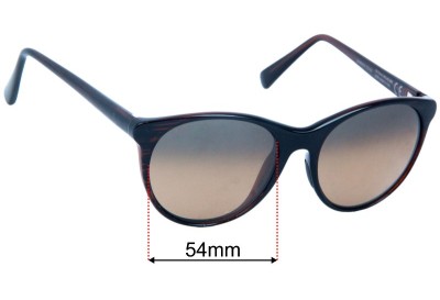 Maui Jim MJ704 Mannikin Ersatzlinsen 54mm wide 
