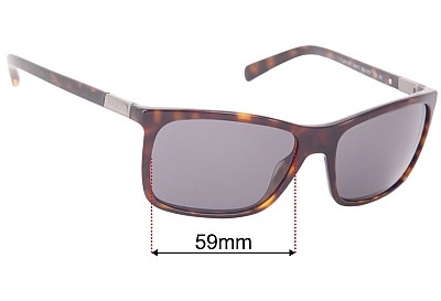 Prada SPR16O & PR16OS Lentilles de Remplacement 59mm wide 