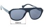 Sunglass Fix Replacement Lenses for Saturnin Eyewear  Numerocinque-1 - 55mm Wide 