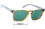 Sunglass Fix Ersatzgläser für Von Zipper Levee - 54mm Wide 