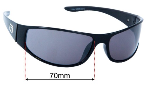 Dirty Dog Monkey Lentilles de Remplacement 70mm wide 