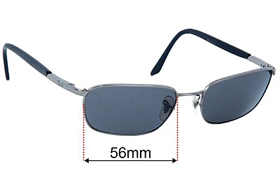 Ray-Ban RB3301 Replacement Lenses 56mm wide 