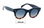 Sunglass Fix Replacement Lenses for Celine CL 41425/S - 44mm Wide 