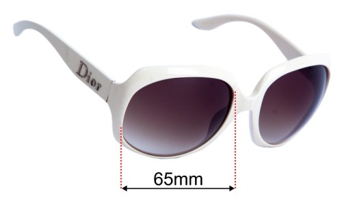 Christian Dior Glossy 1 Replacement Lenses 65mm wide 