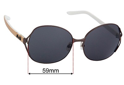 Fiorelli Unknown Model Replacement Lenses 59mm wide 