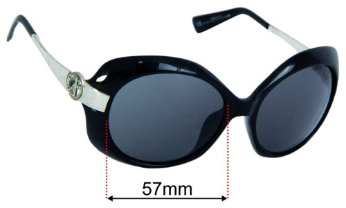 Sunglass Fix Lentilles de Remplacement pour Giorgio Armani GA 479/S - 57mm Wide Giorgio Armani GA 479/S Lentilles de Remplacement 57mm wide