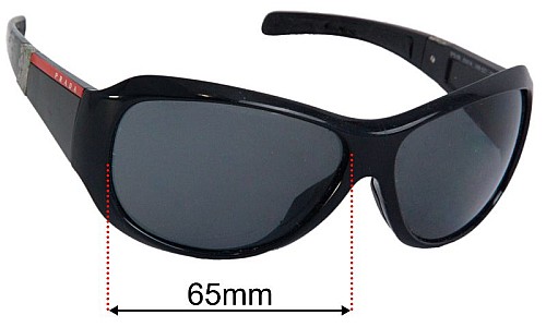 Prada SPS09I & PS09IS Lentilles de Remplacement 65mm wide 
