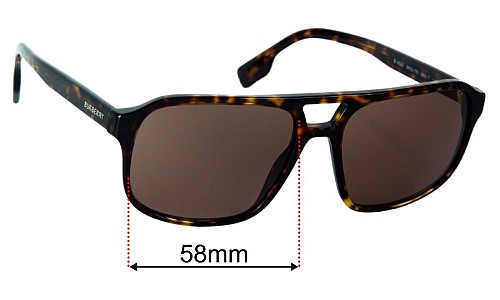 Burberry B 4320 Ersatzlinsen 58mm wide 