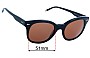Sunglass Fix Replacement Lenses for Calvin Klein CK4354S - 51mm Wide 