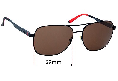 Carrera 8015/S Lentilles de Remplacement 59mm wide 