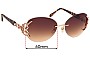 Sunglass Fix Lentes de Repuesto para Caviar 6856 - 60mm Wide 