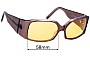 Sunglass Fix Lentilles de Remplacement pour Christian Roth CR14273 - 58mm Wide 