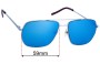 Sunglass Fix Replacement Lenses for Guess GF0196 - 59mm Wide 