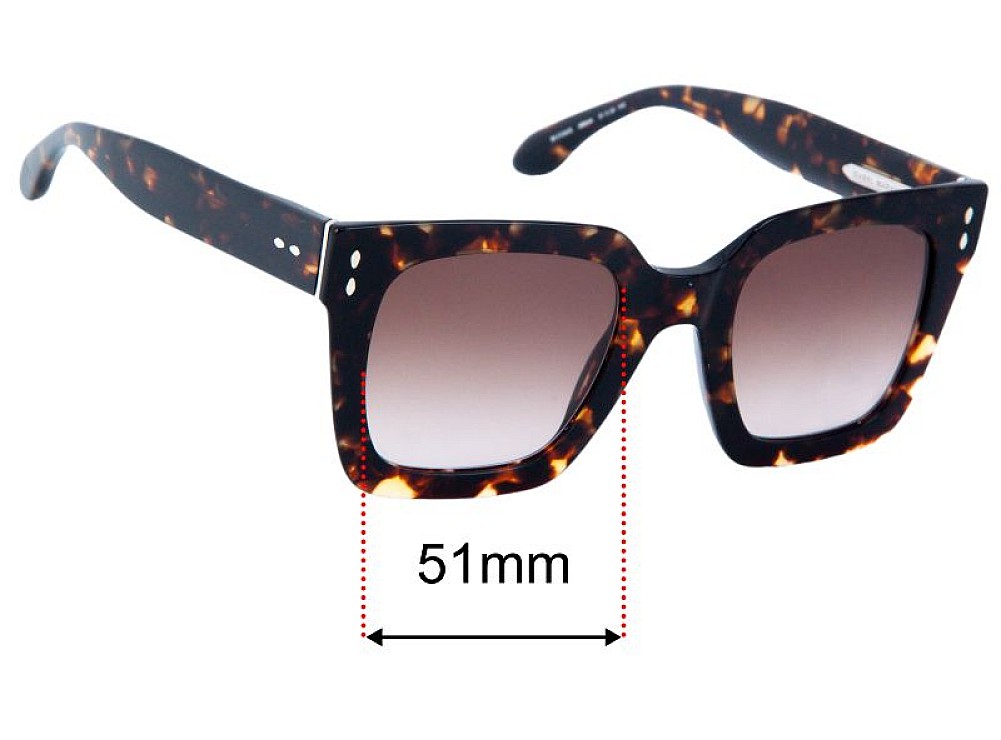 Sunglass Fix Replacement Lenses for Isabel Marant IM0104/S - 51mm Wide Sunglass Fix Replacement Lenses for Isabel Marant IM0104/S - 51mm Wide