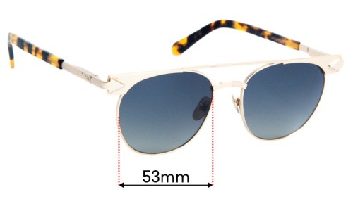 Karen Walker Jackson Replacement Lenses 53mm wide 