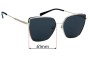 Sunglass Fix Replacement Lenses for Michael Kors MK1143D Fuji - 61mm Wide 