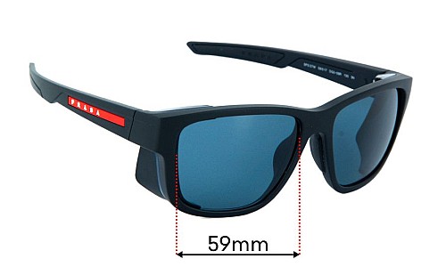 Prada SPS07W  Ersatzlinsen 59mm wide 