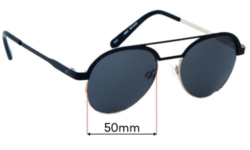 Sunglass Fix Replacement Lenses for Specsavers Will.i.am W09V - 50mm Wide Specsavers Will.i.am W09V Replacement Lenses 50mm wide