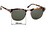 Sunglass Fix Lentes de Repuesto para Tom Ford Henry TF248 - 53mm Wide 