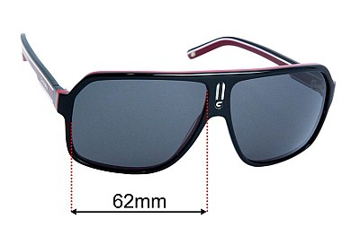 Carrera 27S Replacement Lenses 62mm wide 