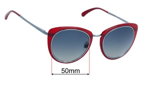 Sunglass Fix Ersatzgläser für Chanel 4202 - 50mm Wide Chanel 4202 Ersatzlinsen 50mm wide