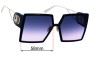 Sunglass Fix Ersatzgläser für Christian Dior 30 Montaigne SU - 58mm Wide 
