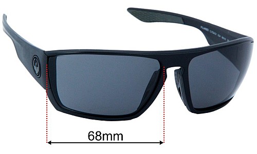 Dragon Cutback Lentes de Repuesto 68mm wide 