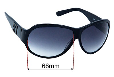 Fendi FS 472M Replacement Lenses 68mm wide 