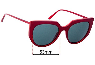 Marni ME626S Replacement Lenses 53mm wide 