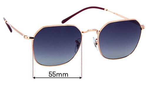 Ray Ban RB3694 Jim Ersatzlinsen 55mm wide 