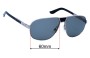 Sunglass Fix Lentes de Repuesto para Salvatore Ferragamo SF137SP - 60mm Wide 