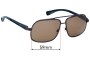 Sunglass Fix Ersatzgläser für Zeiss Tumi Esplanade - 59mm Wide 