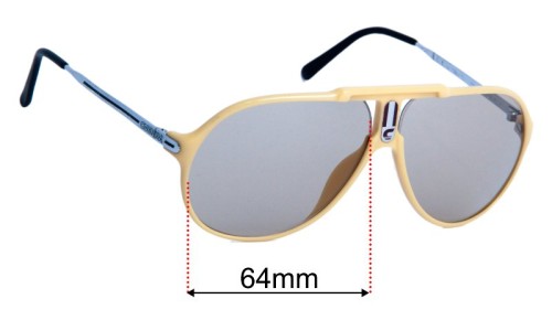 Carrera 5590 Lentilles de Remplacement 64mm wide 