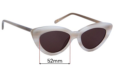 Luv Lou Harley Lentes de Repuesto 52mm wide 