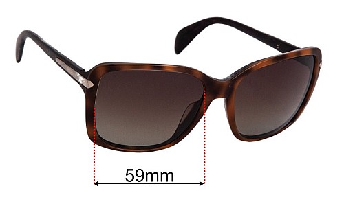 Prada SPR14P Ersatzlinsen 59mm wide 