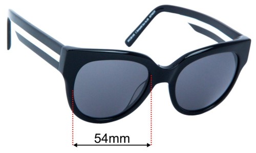 Carla Zampatti Sun Rx 09 Replacement Lenses 54mm wide 