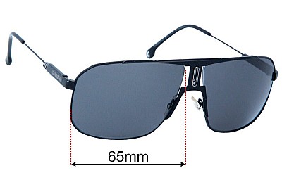 Carrera 1043/S Lentilles de Remplacement 65mm wide 