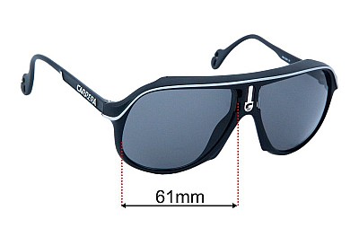 Carrera 5544 Lentilles de Remplacement 61mm wide 