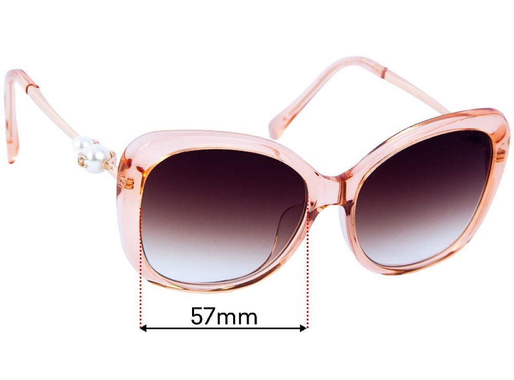 Sunglass Fix Ersatzgläser für Chanel 5339H - 57mm Wide Sunglass Fix Ersatzgläser für Chanel 5339H - 57mm Wide
