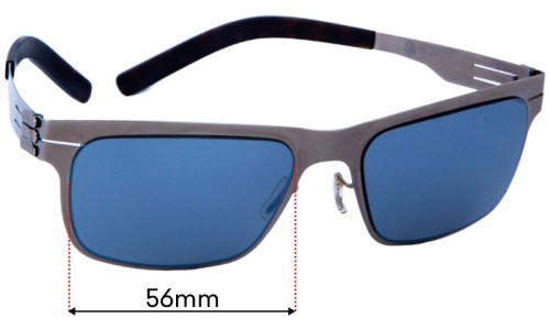 IC! Berlin Wisteria Replacement Lenses 55mm wide 