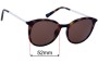 Sunglass Fix Replacement Lenses for Le Specs Le Danzing - 52mm Wide 