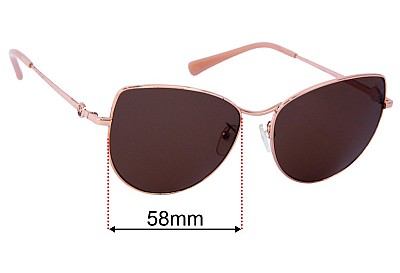 Michael Kors MK1062 La Paz Lentilles de Remplacement 58mm wide 