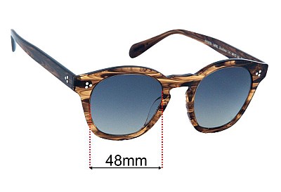 Oliver Peoples OV5382SU Boudreau L.A Replacement Lenses 48mm wide 