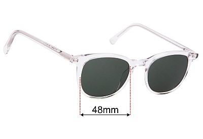 Warby Parker Durand Ersatzlinsen 48mm wide 