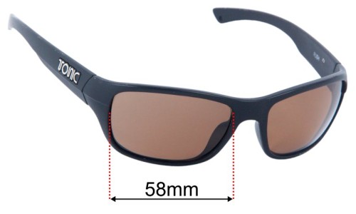 Sunglass Fix Lentilles de Remplacement pour Tonic Rush - 58mm Wide 