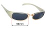 Sunglass Fix Replacement Lenses for Mako 9430 - 54mm Wide 