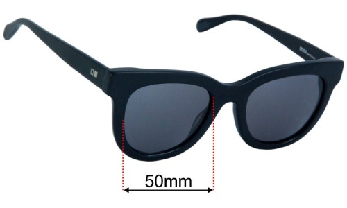 Otis Mona Replacement Lenses 50mm wide 