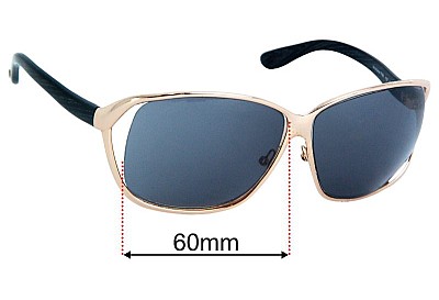 Tom Ford Nicolette TF88 Lentilles de Remplacement 60mm wide 