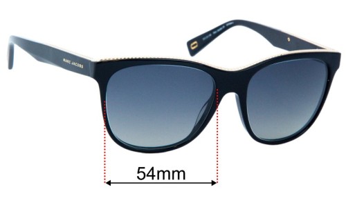 Marc by Marc Jacobs 19 Replacement Lenses 54mm wide 